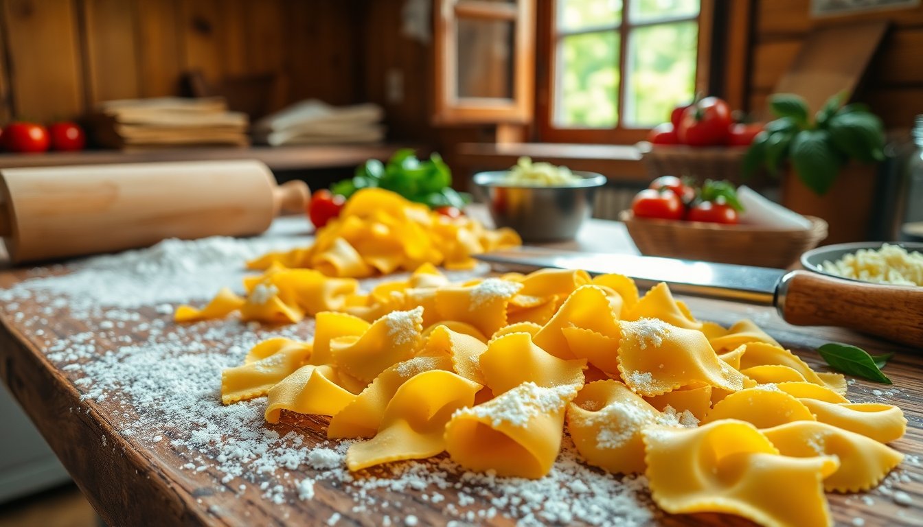 Discovering the flavors of handmade pasta: techniques and stories