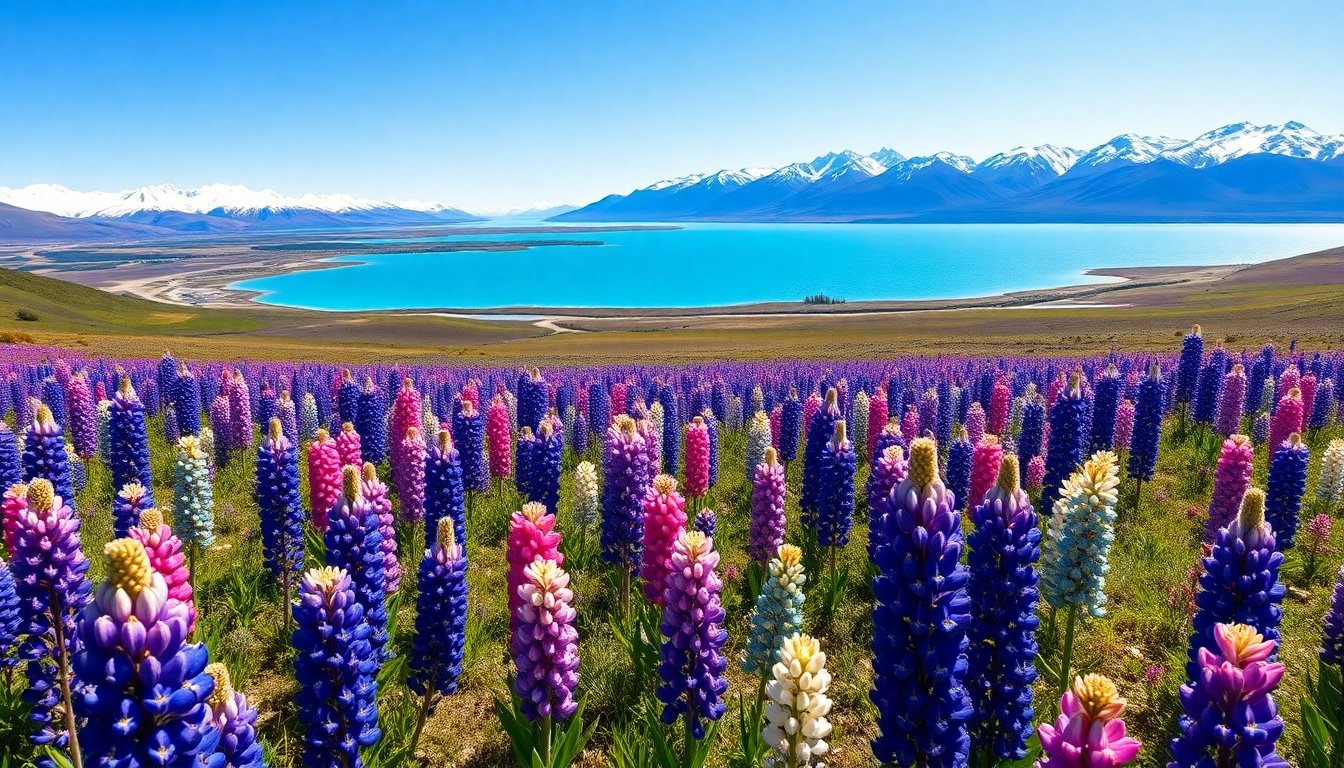 Discover the Breathtaking Beauty of Lupin Flowers at Lake Tekapo