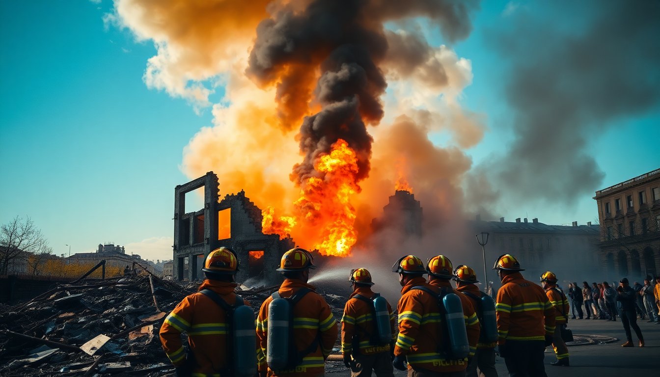 Fire in downtown area causes extensive damage