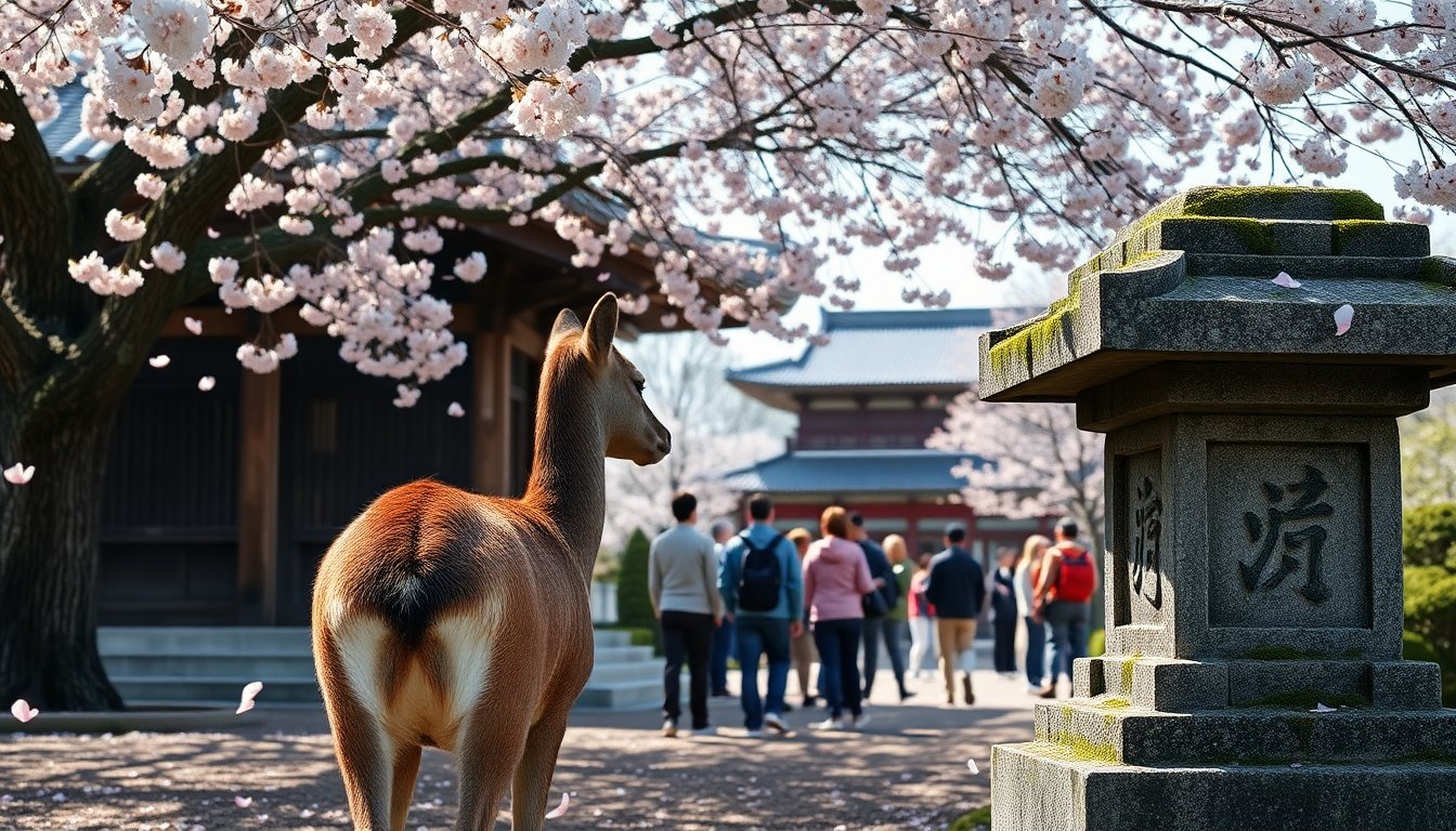 Explore Nara’s temples and cherry blossoms on a day trip from Kyoto