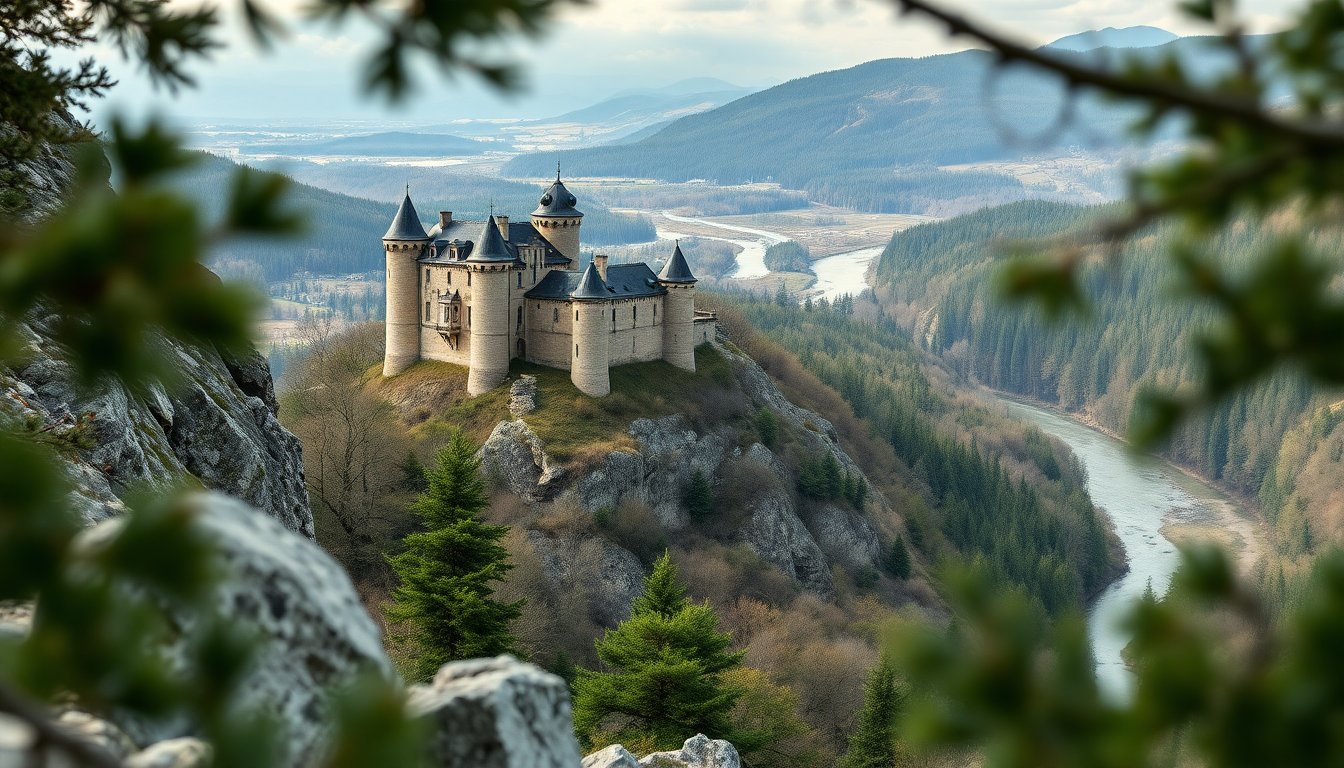 Visit Bourscheid Castle in northern Luxembourg for dramatic views and layered history