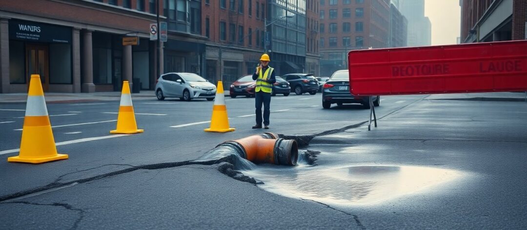 Water Main Breaks Cause Road Closures and Detours in Hoboken, Rocky Hill, and Evansville