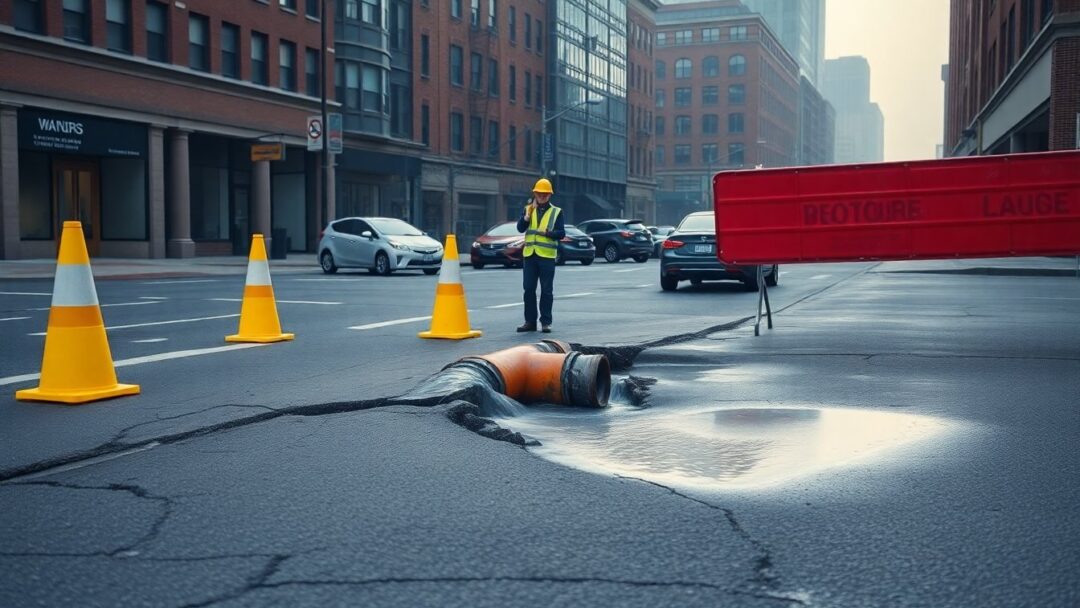 Water Main Breaks Cause Road Closures and Detours in Hoboken, Rocky Hill, and Evansville