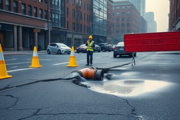 Water Main Breaks Cause Road Closures and Detours in Hoboken, Rocky Hill, and Evansville