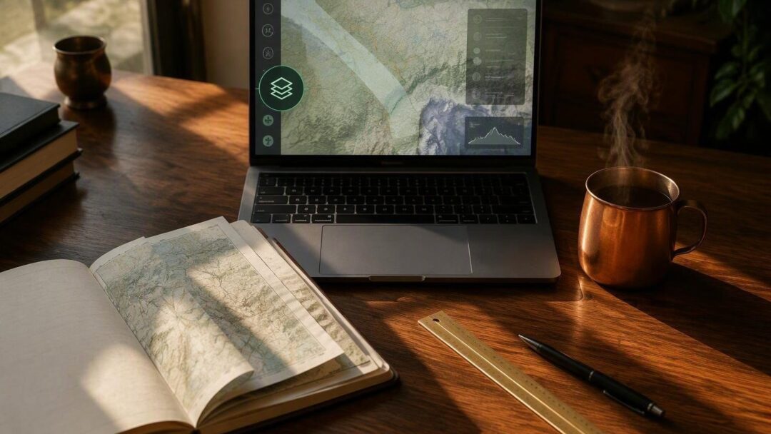 Creating efficient travel plans using layers and offline maps