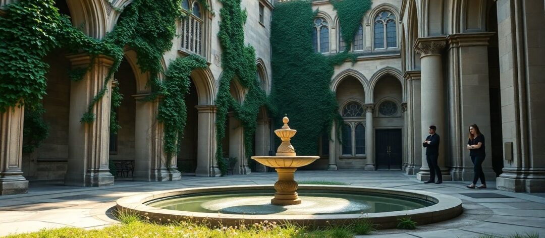 Exploring university corners with stunning architecture and gardens