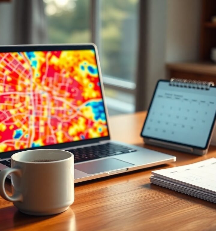 Using heat maps and peak-hour graphs to avoid crowds