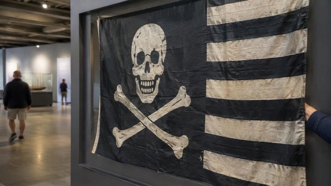 Portsmouth museum houses one of three authentic Jolly Rogers