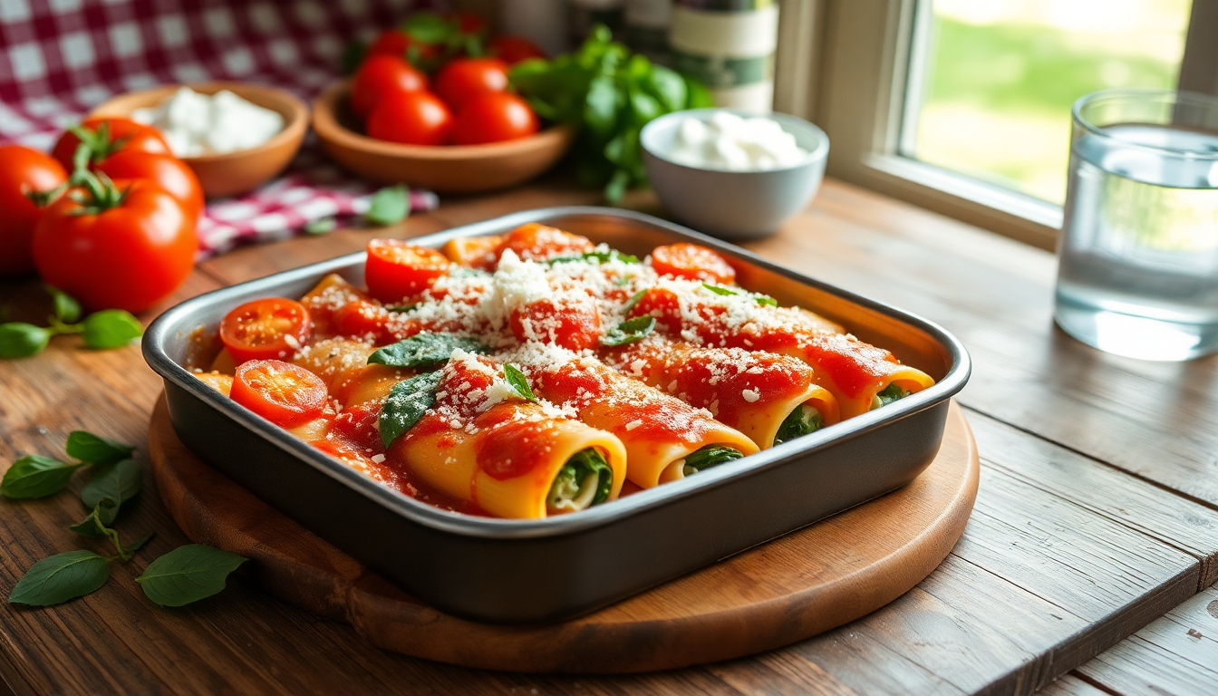 Cannelloni light al forno: un piatto sorprendente per la tua gita