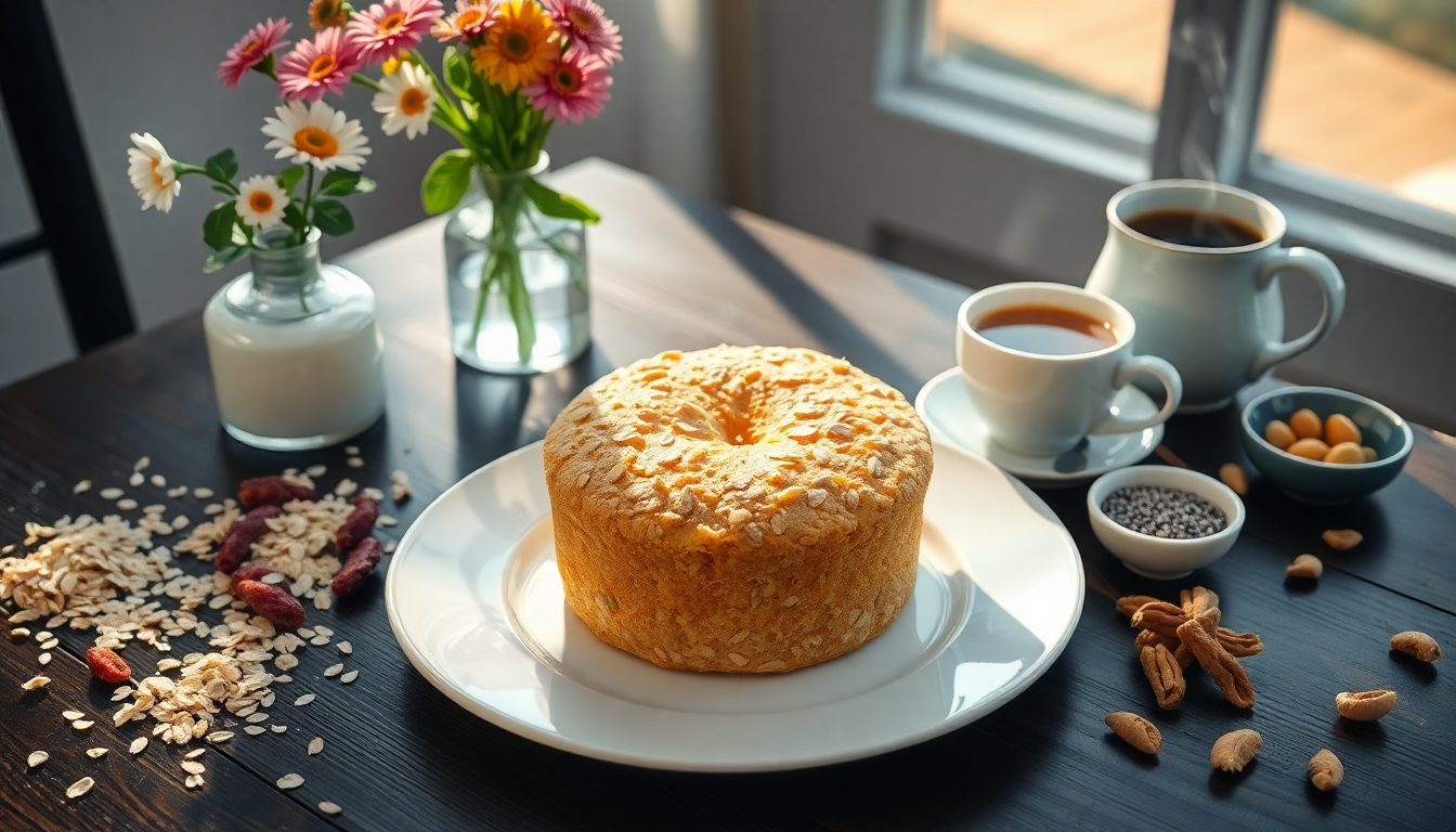 Tortino di avena per una colazione sana e gustosa
