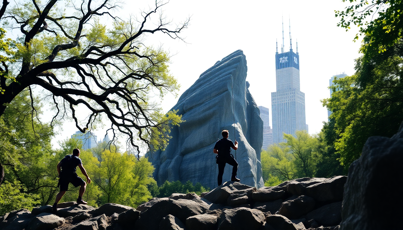 Avventure di arrampicata gratuite a Central Park