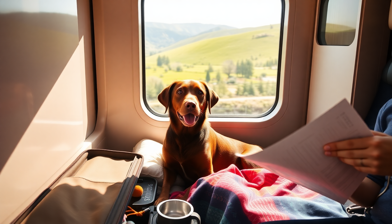 Come viaggiare in treno con il cane: consigli essenziali e destinazioni pet-friendly