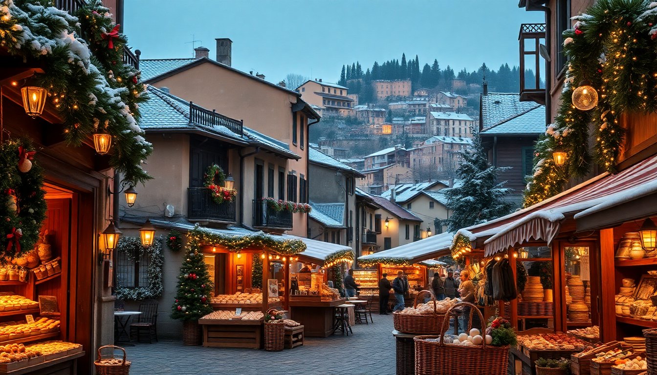Esplorare la magia del Natale nei borghi e mercatini italiani