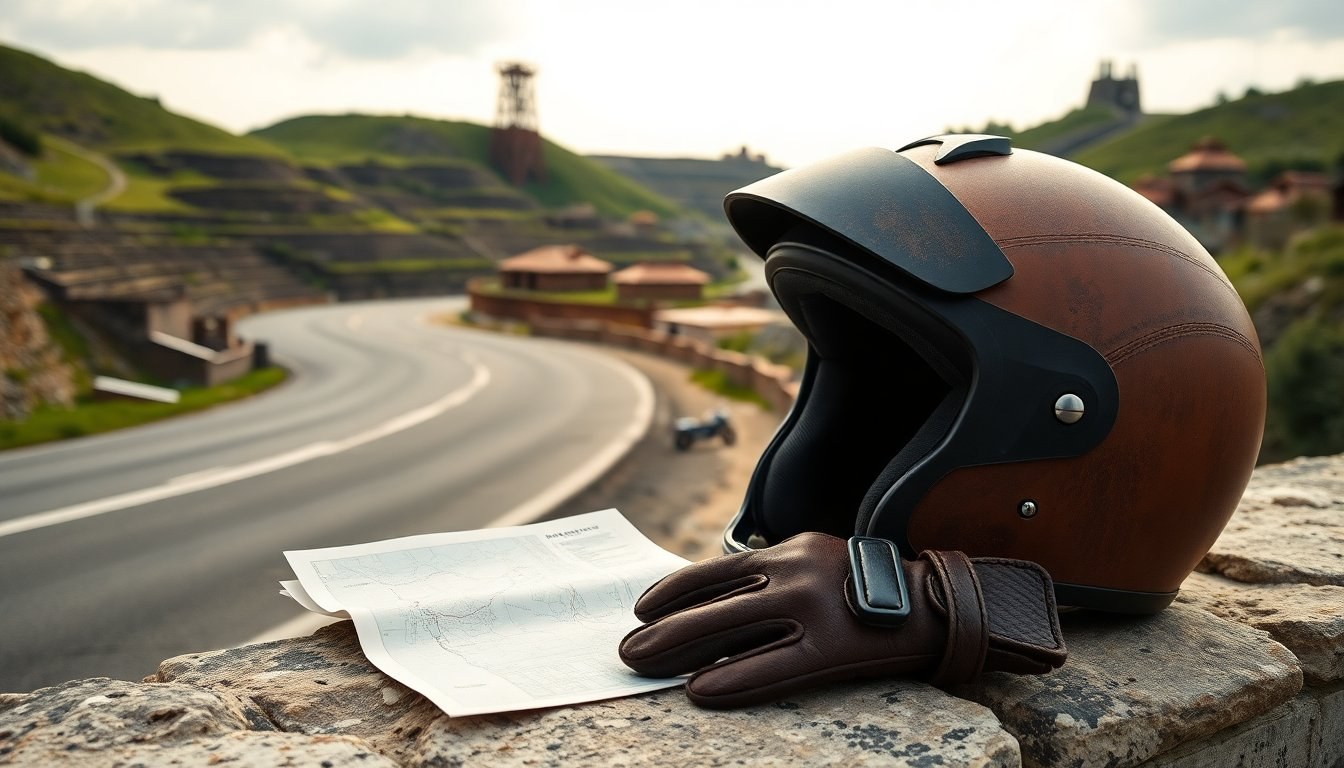 Miniera di Montevecchio in moto: itinerario primaverile per riders