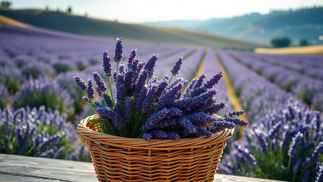 Passeggiata tra filari di lavanda e dolci colline italiane