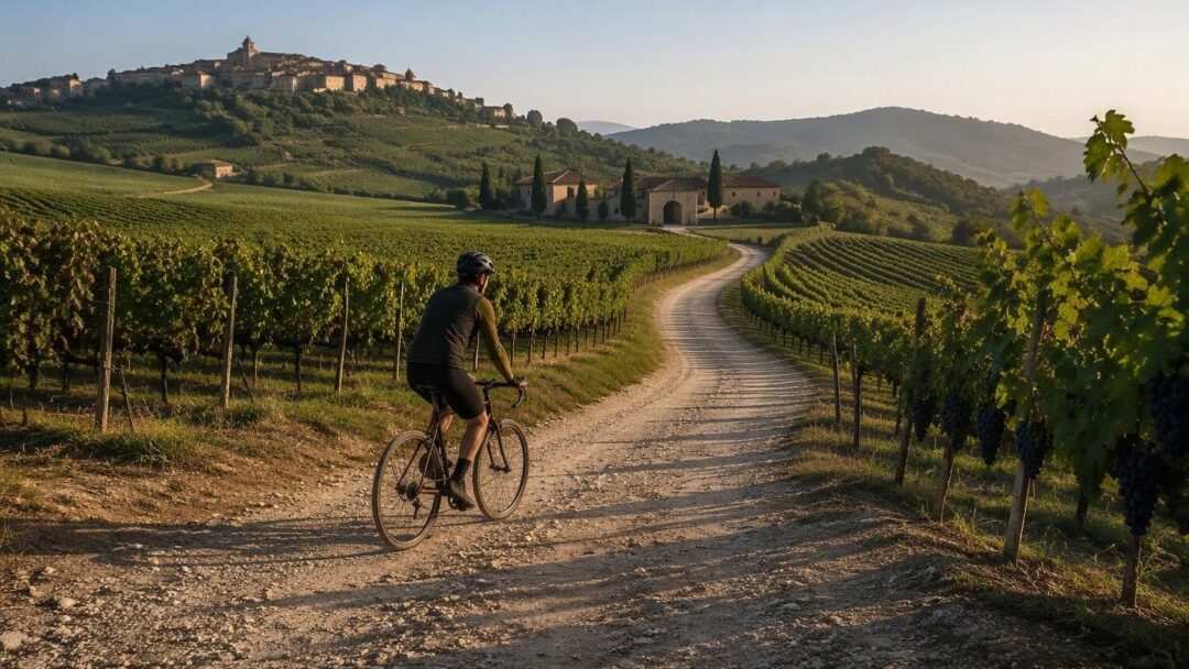 Percorsi ciclabili facili tra vigneti con degustazioni
