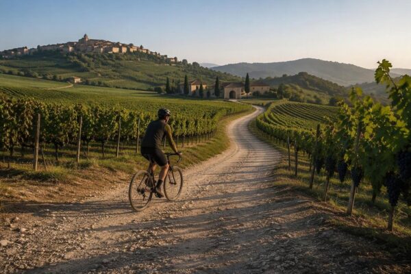 Percorsi ciclabili facili tra vigneti con degustazioni