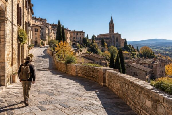 Itinerari a piedi gratis per il 10-11 ottobre e per ottobre a Siena e Spoleto