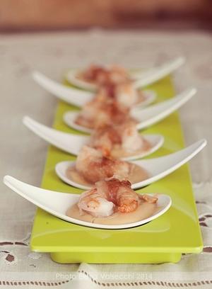Ricetta Gamberi Imperiali Su Crema Di Ceci – Pesce