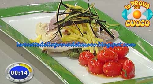 Ricetta Vellutata Di Patate Con Bocconcini Di Dentici Alle Erbe – Pesce