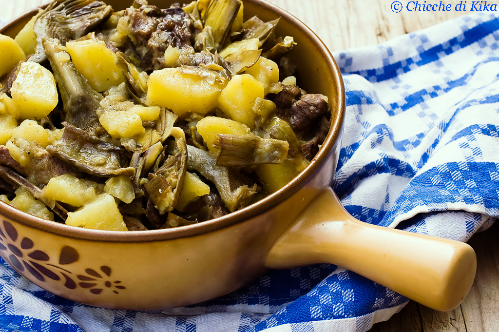 Ricetta Agnello Con Patate, Carciofi E Patate – Carne
