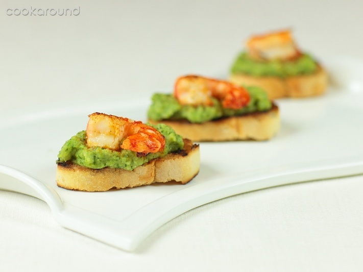 Ricetta Code Di Scampi Su Crostoni – Pesce