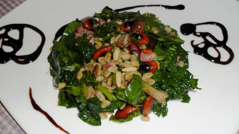 Ricetta Insalata Con Pancetta E Mandorle – Contorno