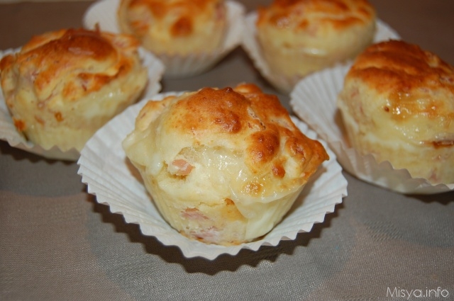 Ricetta Muffins Al Prosciutto – Antipasto