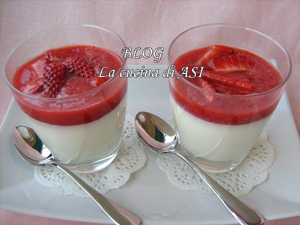 Ricetta Panna Cotta Con Frullato Di Fragole – Dessert