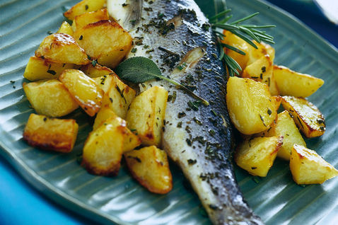 Ricetta Branzino Arrosto Con Patate – Pesce