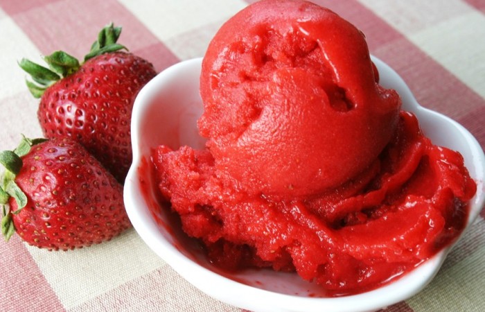 sorbetto fragole