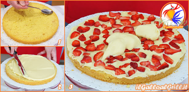 Ricetta Pan Di Spagna Con Crema Pasticciera E More – Dessert