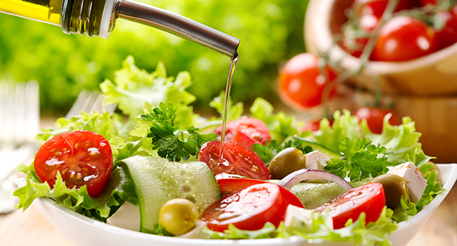 insalata olio d oliva ricetta ideale pressione alta