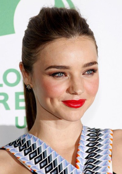 Miranda Kerr High Ponytail Hairstyle1