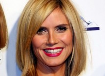 Tagli capelli medi lisci e scalati inverno 2014 frangia heidi klum