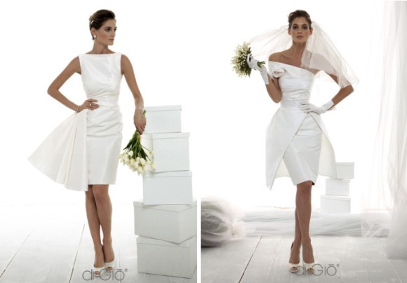 Tendenze abito da sposa corto autunno 2014
