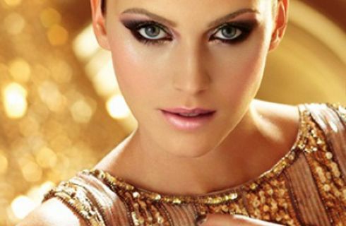 Tutorial trucco color oro Natale 2014