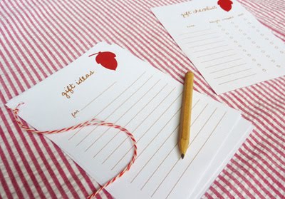 printable gift checklist