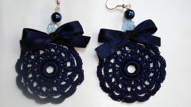 orecchini uncinetto