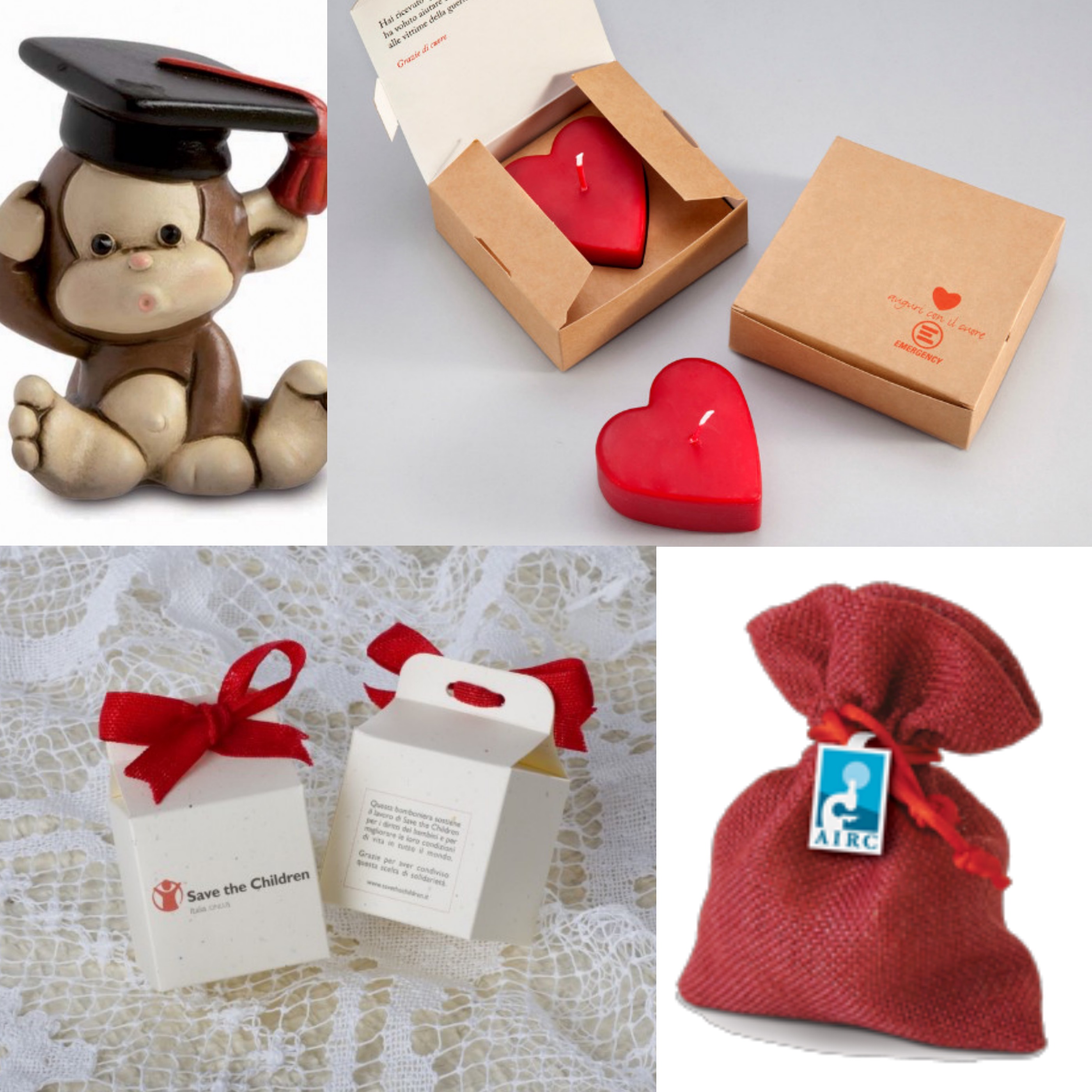 Idee bomboniere laurea solidali