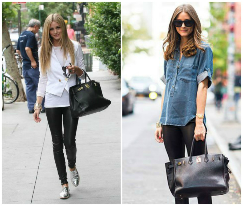 Look confortevole o aggressivo pantaloni aderenti pelle nera