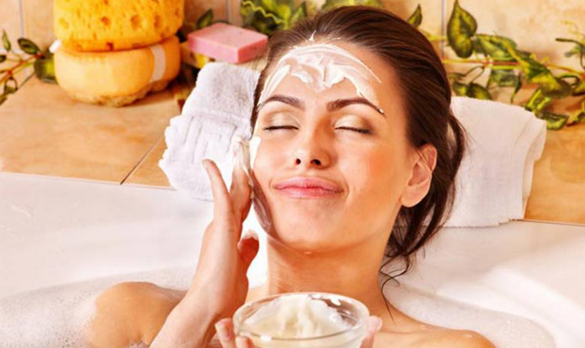 maschera viso camomilla