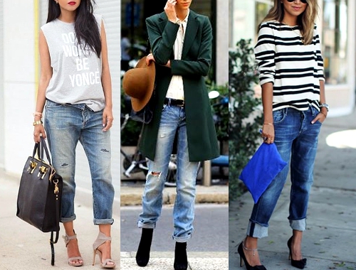 jak nosic boyfriend jeans stylizacje