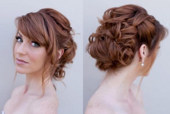 Acconciature raccolte con capelli medi