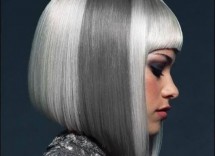 caschetto bianco e grigio