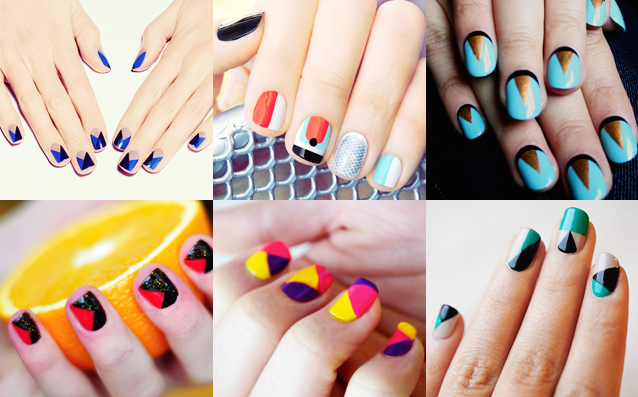 nail art geometrica