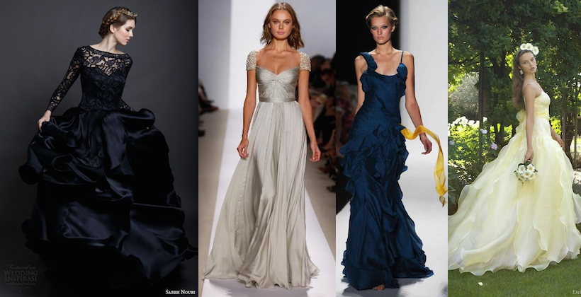 10 abiti da sposa colorati più belli del 2016