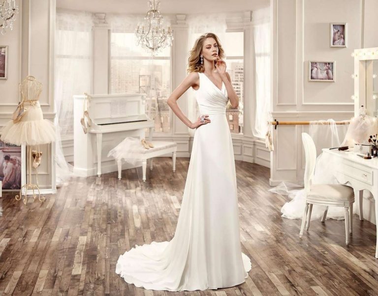 abito da sposa in seta