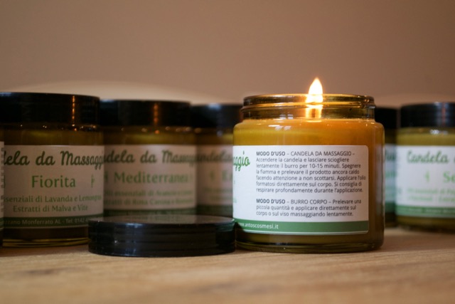 Come preparare candela da massaggio olio di argan