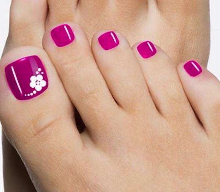 Cinque nail art piedi facili